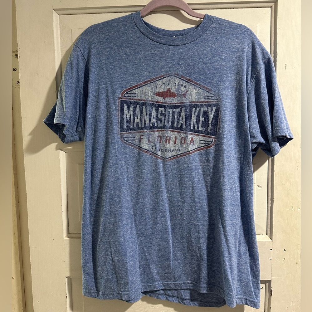 Manasota Key Blue Graphic T-Shirt